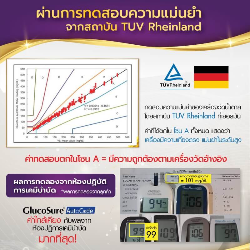 เครื่องวัดน้ำตาล พร้อมอุปกรณ์ครบชุด ALLWELL รุ่น Glucosure Autocode สีดำ