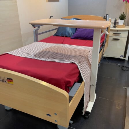 โต๊ะคร่อมเตียง ALLWELL ENT-1002C-G สีไม้_6