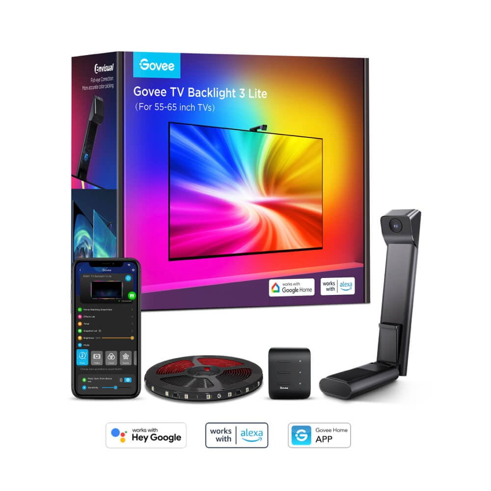 ชุดไฟเส้น GOVEE ENVISUAL TV BACKLIGHT 3 LITE  24 วัตต์  สำหรับทีวี 55 - 60 นิ้ว_0
