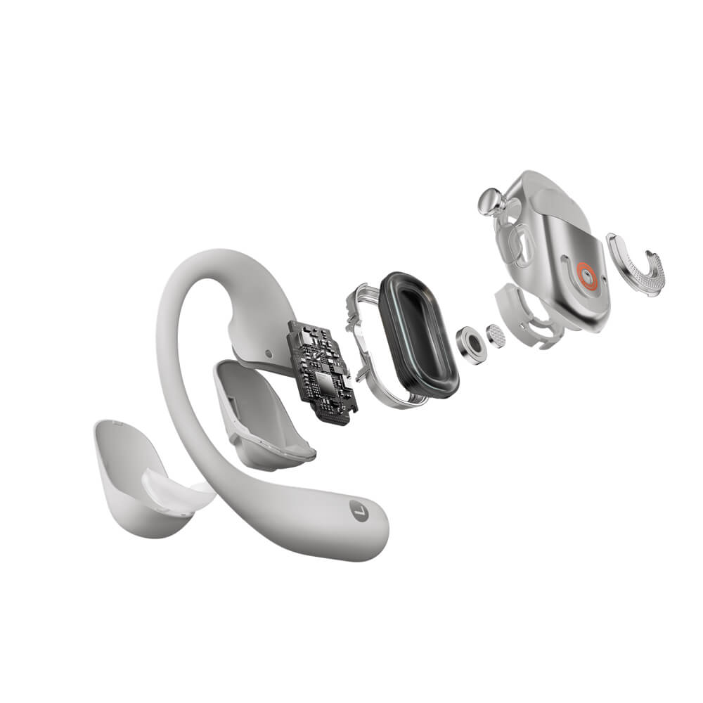 หูฟังไร้สาย SHOKZ OPENFIT 2+ สีเทา