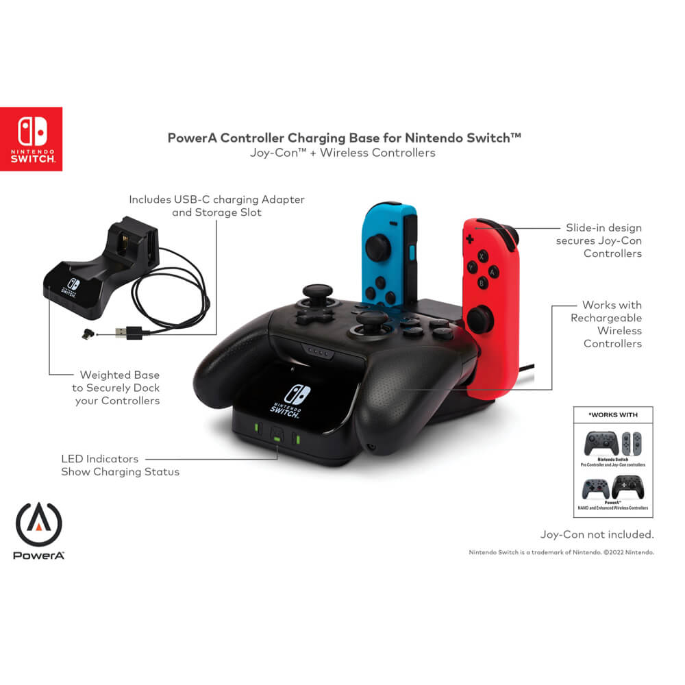 แท่นชาร์จคอนโทรลเลอร์ POWERA CONTROLLER CHARGING BASE สำหรับ NINTENDO ...
