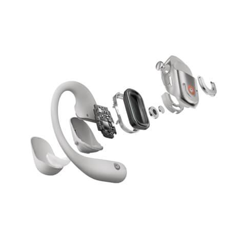 หูฟังไร้สาย SHOKZ OPENFIT 2+ สีเทา_4