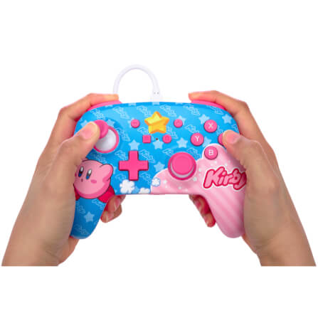 คอนโทรลเลอร์ POWERA ENHANCED (มีสาย) ลาย KIRBY สีน้ำเงิน/ชมพู สำหรับ NINTENDO SWITCH_5