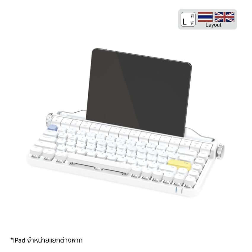 คีย์บอร์ด Actto Mechanical Keyboard RGB สีขาว