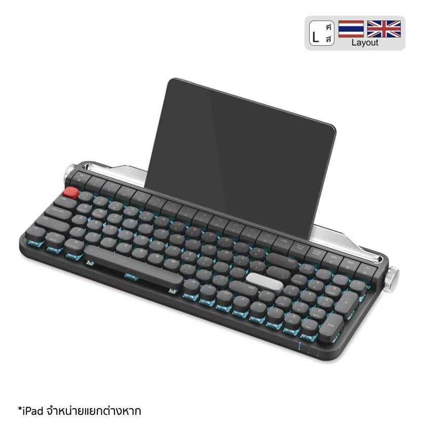 คีย์บอร์ด Actto Mechanical Keyboard RGB with Keypad สีดำ