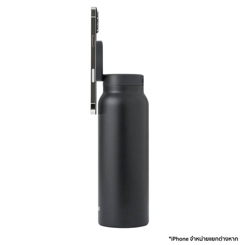 ขวดน้ำ Ringo Bottle with Magnetic Phone Mount Lid ขนาด 710 มิลลิลิตร สีดำ
