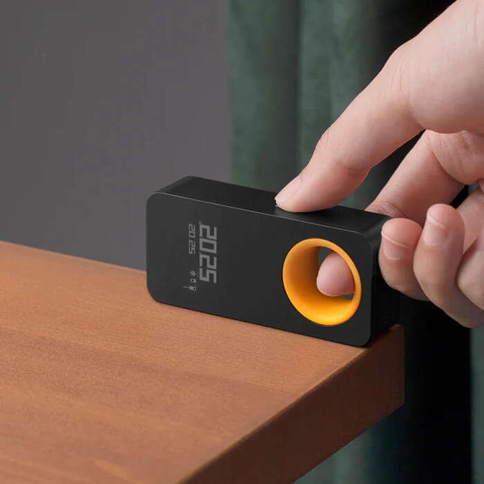 เครื่องวัดระยะ เลเซอร์วัดระยะทางและขนาด HOTO Smart Laser Measure สีดำ