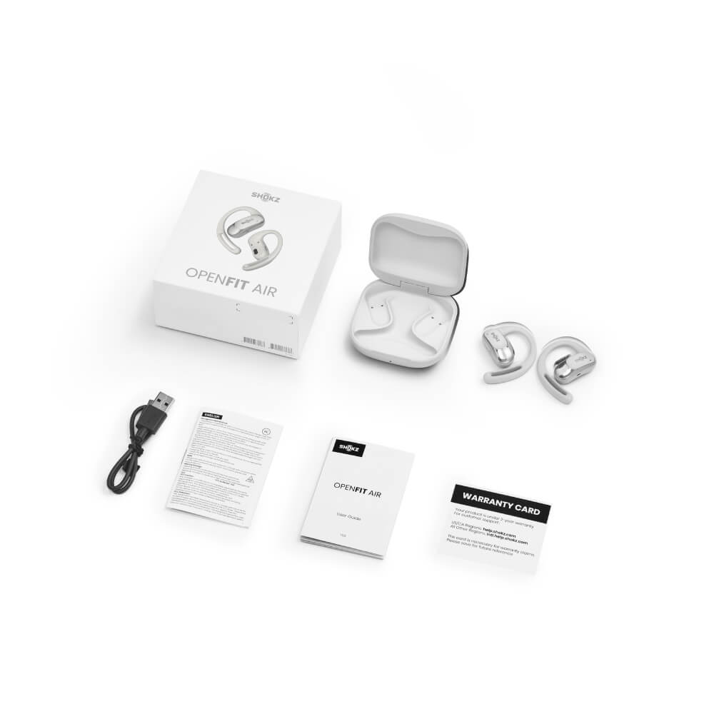 หูฟังไร้สาย Shokz OPENFIT AIR สีขาว