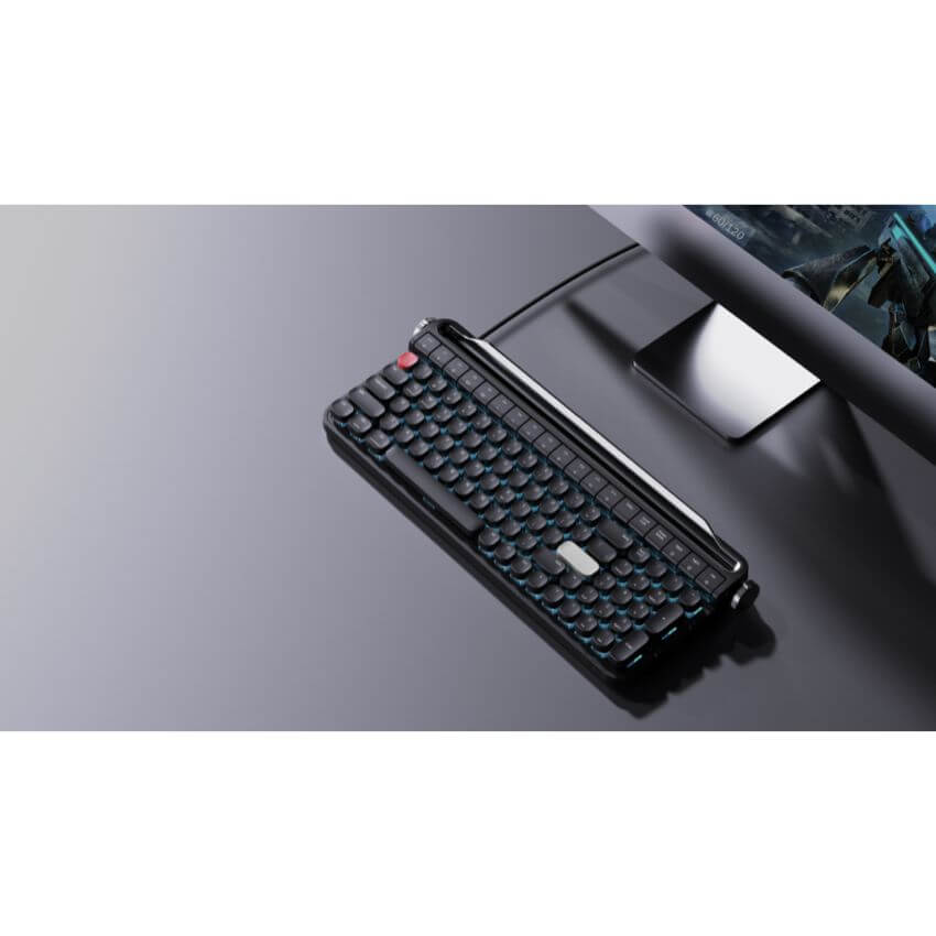 คีย์บอร์ด Actto Mechanical Keyboard RGB with Keypad สีดำ