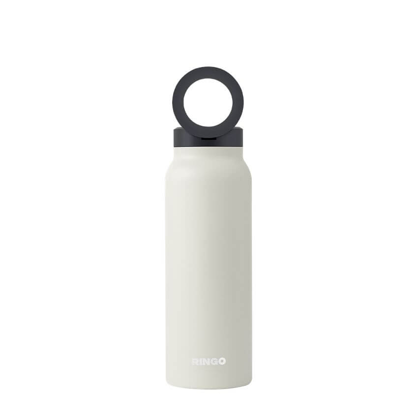 ขวดน้ำ Ringo Bottle with Magnetic Phone Mount Lid ขนาด 710 มิลลิลิตร สีครีม