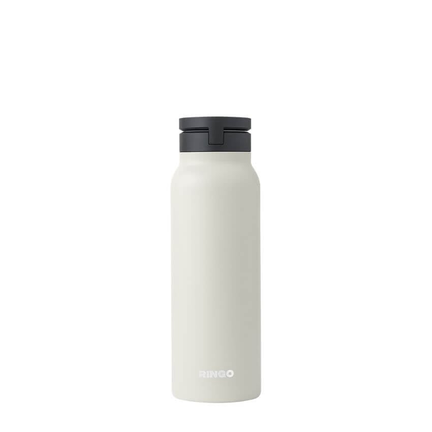 ขวดน้ำ Ringo Bottle with Magnetic Phone Mount Lid ขนาด 710 มิลลิลิตร สีครีม