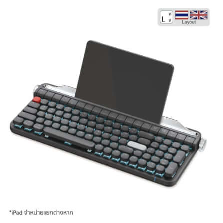 คีย์บอร์ด Actto Mechanical Keyboard RGB with Keypad สีดำ_0