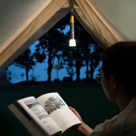 ไฟฉาย HOTO Flashlight Lighting ดำ/เหลือง_1