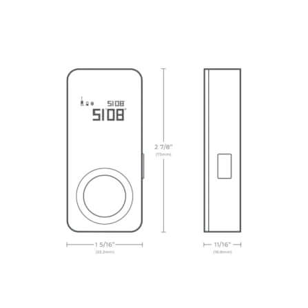 เครื่องวัดระยะ เลเซอร์วัดระยะทางและขนาด HOTO Smart Laser Measure สีดำ_3