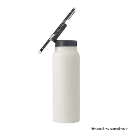 ขวดน้ำ Ringo Bottle with Magnetic Phone Mount Lid ขนาด 710 มิลลิลิตร สีครีม_3