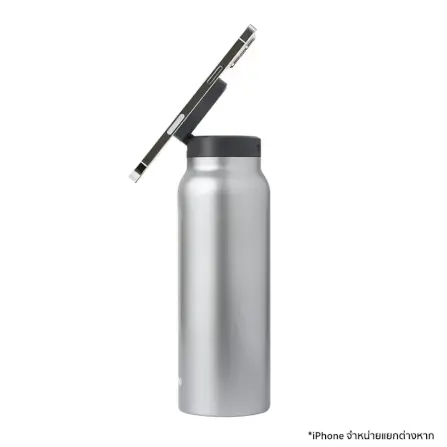 ขวดน้ำ Ringo Bottle with Magnetic Phone Mount Lid ขนาด 710 มิลลิลิตร สีเงิน_4