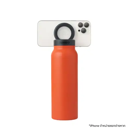 ขวดน้ำ Ringo Bottle with Magnetic Phone Mount Lid ขนาด 710 มิลลิลิตร สีส้ม_6
