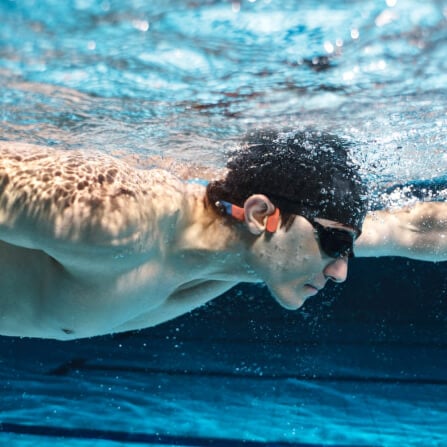 หูฟังไร้สาย Shokz OPENSWIM PRO สีแดง/ส้ม_8