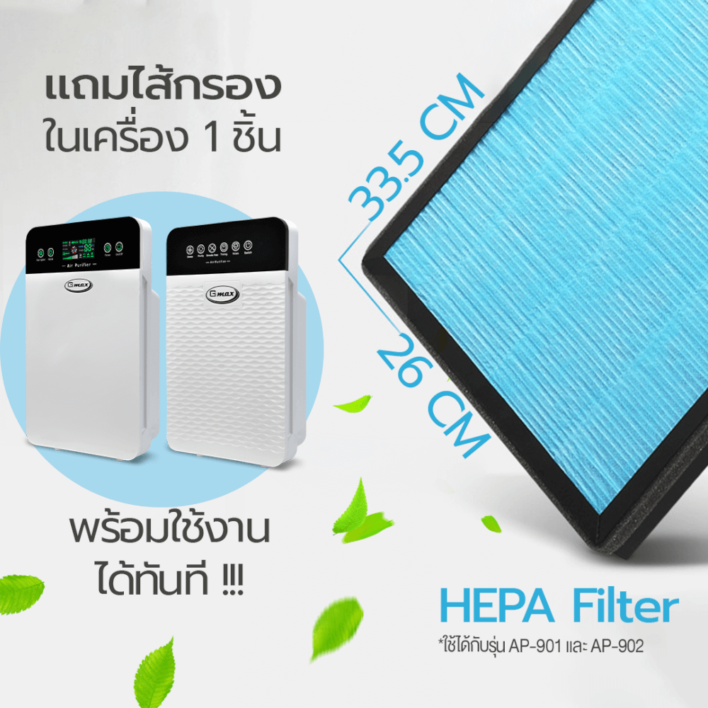 เครื่องฟอกอากาศ GMAX AP-902 35ตารางเมตร