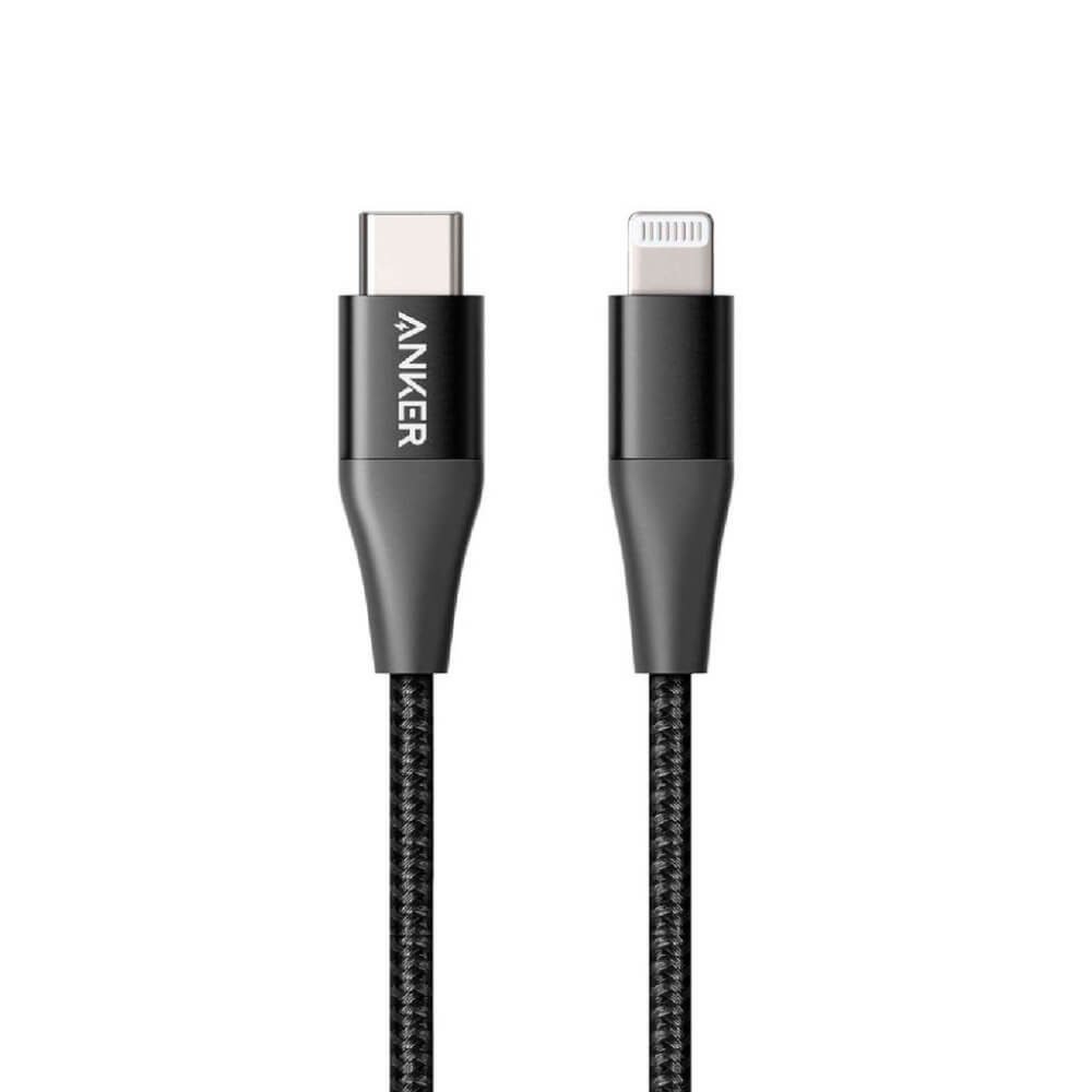 สายชาร์จเร็ว iPhone USB-C to Lightning (Anker PowerLine+II) สายถักไนลอน ยาว 90cm - AK169
