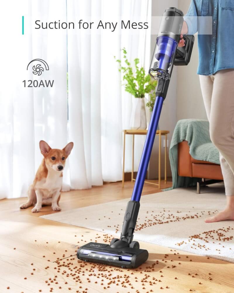 เครื่องดูดฝุ่นไร้สายแบบด้ามจับ Eufy HomeVac S11 Go 120AW แบตเตอรี่ในตัว พร้อมชุดหัวแปรงครบ - AK254