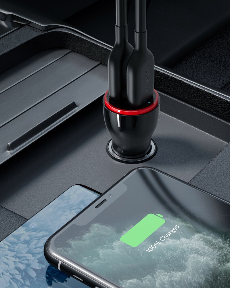 หัวชาร์จในรถยนต์ Anker PowerDrive 2 (2xUSB 24W) - AK17 