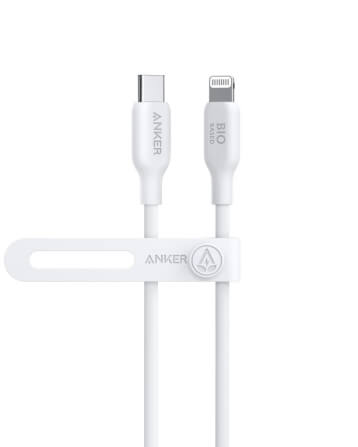 สายชาร์จเร็ว iPhone USB-C to Lightning (Anker 542 Bio-Based) ยาว 90cm สีขาว - AK382_0