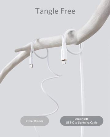สายชาร์จเร็ว iPhone USB-C to Lightning (Anker 642 III Flow) ยาว 90cm สีขาว - AK364_2