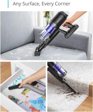 เครื่องดูดฝุ่นไร้สายแบบด้ามจับ Eufy HomeVac S11 Go 120AW แบตเตอรี่ในตัว พร้อมชุดหัวแปรงครบ - AK254_4