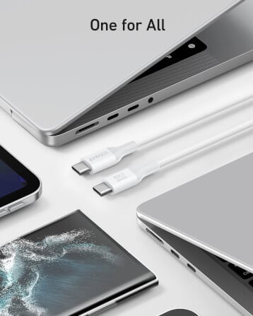 สายชาร์จเร็ว 140W (5A) USB-C to C (Anker 544 Bio-Based) ยาว 180cm สีขาว - AK411_4