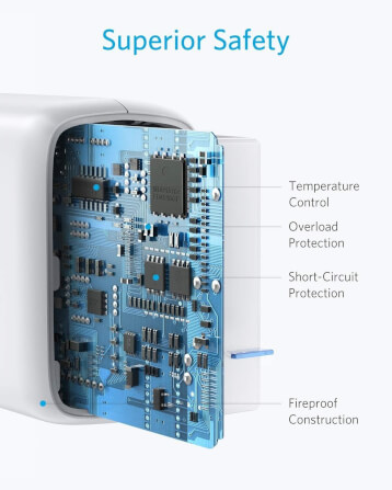 หัวชาร์จเร็ว 18W USB-C Anker PowerPort PD 1 สีเทา - AK127 _5