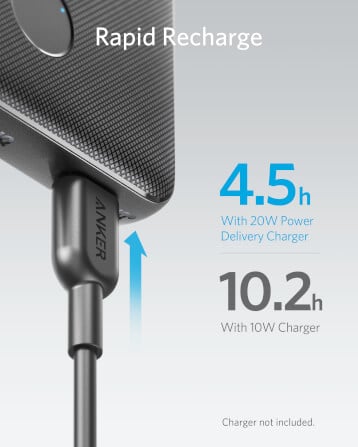 แบตเตอรี่ Anker PowerCore Slim 10000 (22.5W) AK340 แบตสำรอง 10000mAh USB-C_8