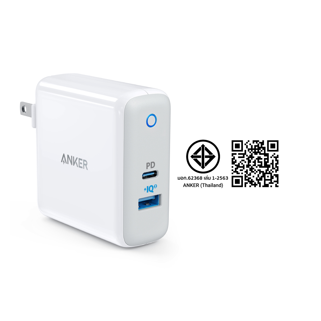 หัวชาร์จ 2 พอร์ต Anker - AK65 PowerPort II PD (30W USB-C + 19.5W USB-A) _10