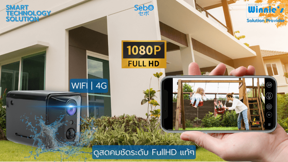 กล้องวงจรปิด SEBO CHIBI PROMAX WIFI กล้องจิ็ว พกพาข้างนอกได้