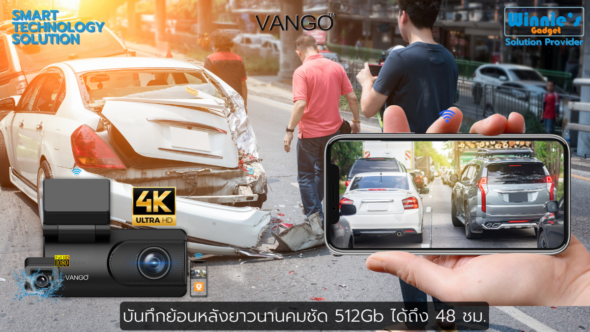 กล้องติดรถยนต์ VANGO H30 GEN2  สีดำ_8