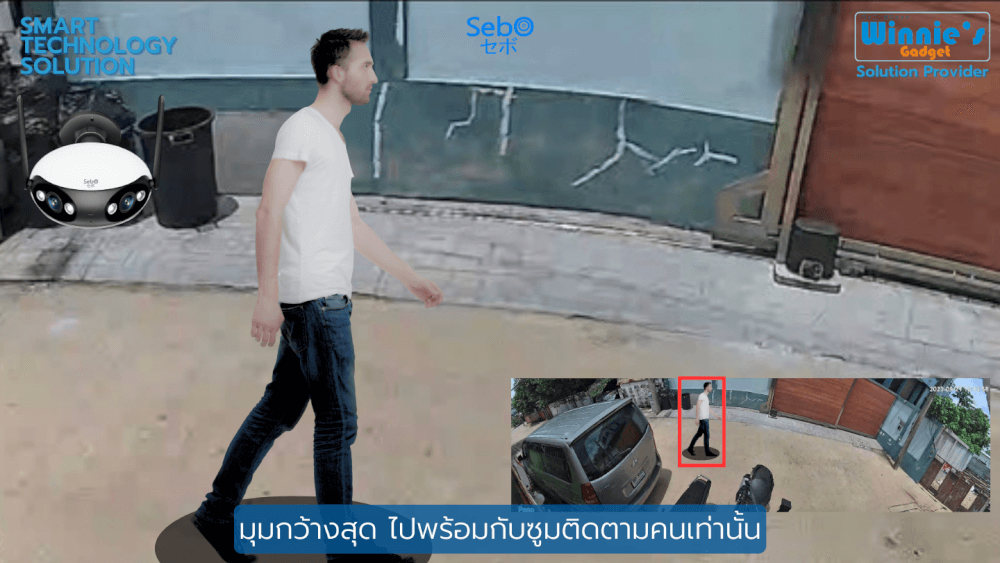 กล้องวงจรปิด Sebo Maru Panorama สีขาว