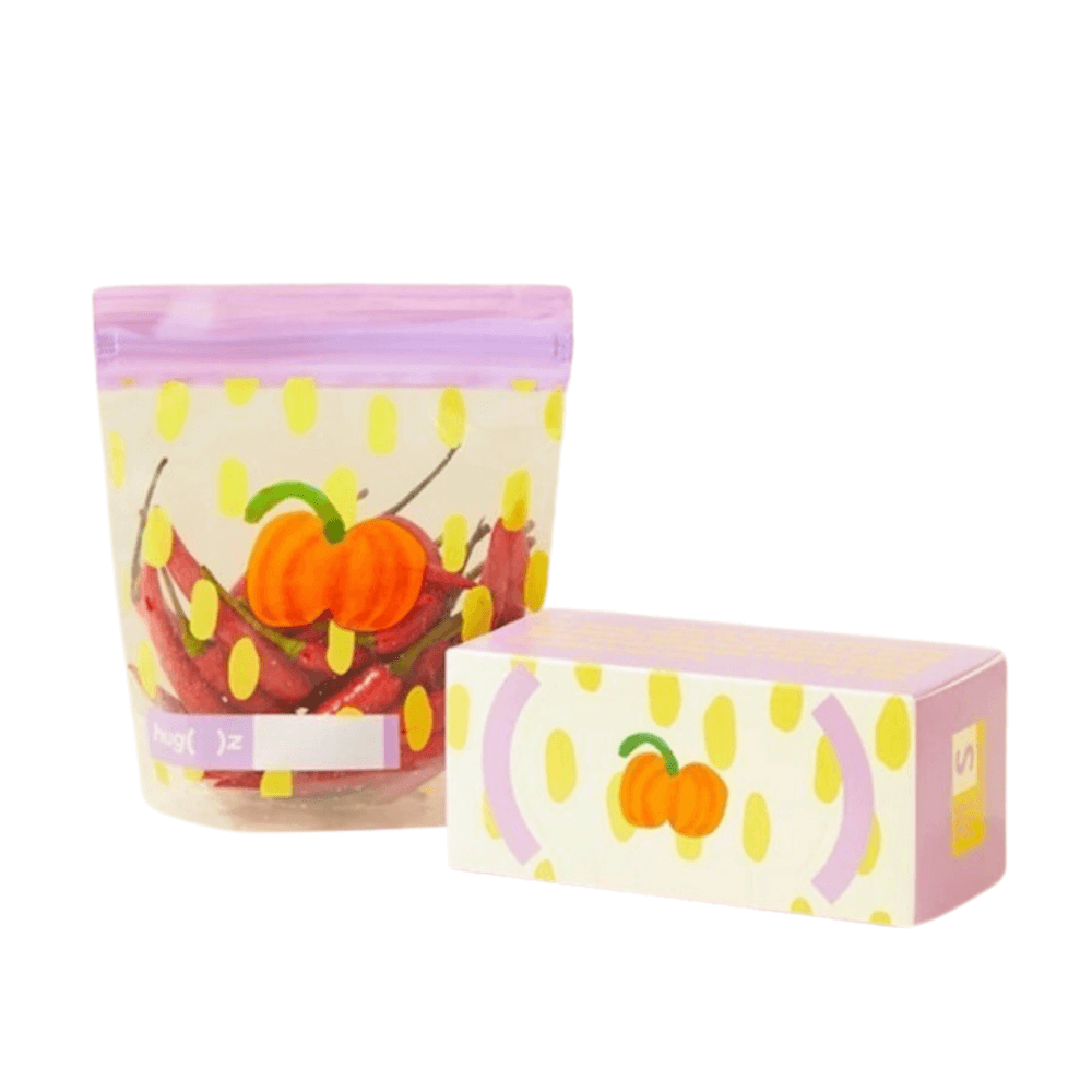 ถุงซิปล็อคเก็บของสุดพรีเมี่ยม MIDEER X HUG ขนาด L (28X25CM) ลาย CUTE PUMPKIN HZ7475_0