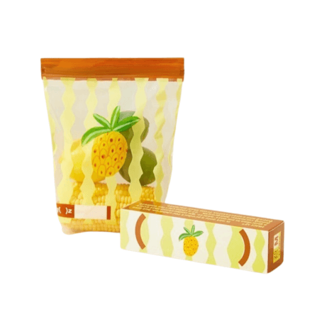 ถุงซิปล็อคเก็บของสุดพรีเมี่ยม MIDEER X HUG Z ไซส์ L (28X25CM) ลาย PINEAPPLE PARTY HZ7473_0