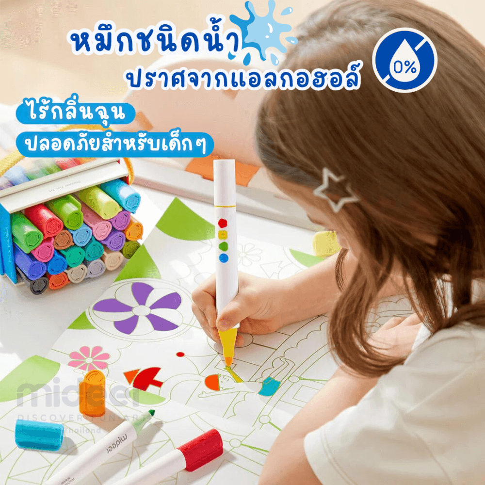 ปากกาเมจิกแบบโปร่งแสง ลบได้ 2 ด้าน