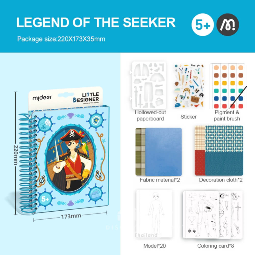 ชุดออกแบบดีไซน์เนอร์ตัวน้อย Mideer MD2206