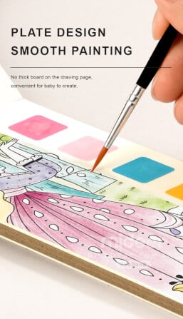 เซ็ทสมุดภาพระบายสีน้ำพกพาสร้างจินตนาการได้ทุกที่-ลายความฝันในเทพนิยาย MIDEER MD4193_3