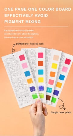 เซ็ทสมุดภาพระบายสีน้ำพกพาสร้างจินตนาการได้ทุกที่-ลายความฝันในเทพนิยาย MIDEER MD4193_4