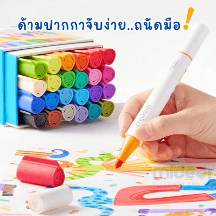 ปากกาเมจิกแบบโปร่งแสง ลบได้ 2 ด้าน_6