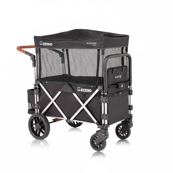 รถเข็นสัตว์เลี้ยง BERND BLOOM PET MINI MK.2 - สีดำ_0