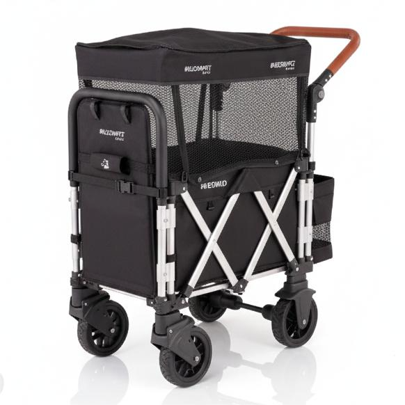 รถเข็นสัตว์เลี้ยง BERND BLOOM PET NANO MK.2 - สีดำ_8