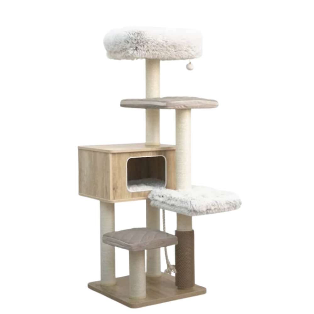 คอนโดแมว Catry รุ่น Cat Tree Casio สีเบจ