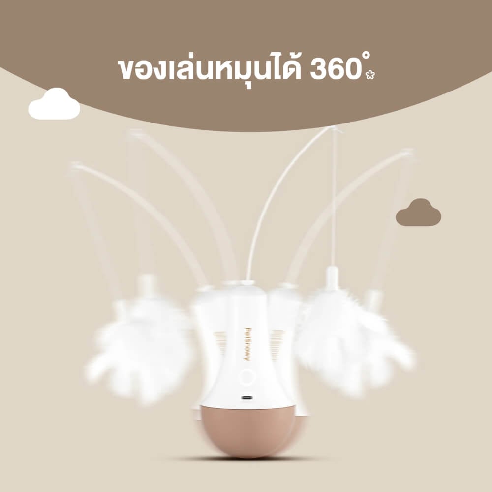 ของเล่นแมวอัตโนมัติ PetSnowy