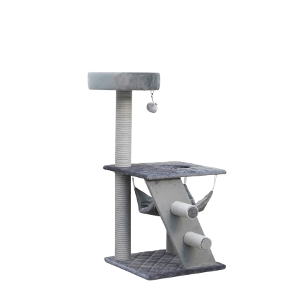 คอนโดแมว Catry รุ่น Cat Tree Classic พร้อมเสาลับเล็บและเปลนอน_0