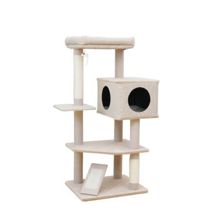 คอนโดแมว Catry รุ่น Cat Tree Yara สีเบจ_0