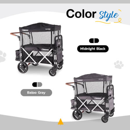 รถเข็นสัตว์เลี้ยง BERND BLOOM PET MINI - สีดำ_3